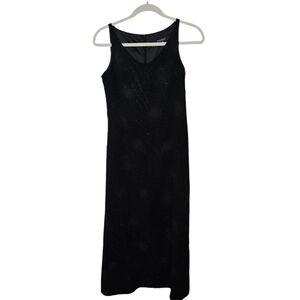 Y2K Whimsygoth Black Midi Dress- Small